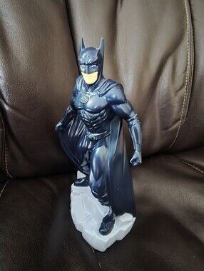Batman Coin Piggy Bank DC Comics 1997 Thinkway Toys VG Used Vintage (W Damage)